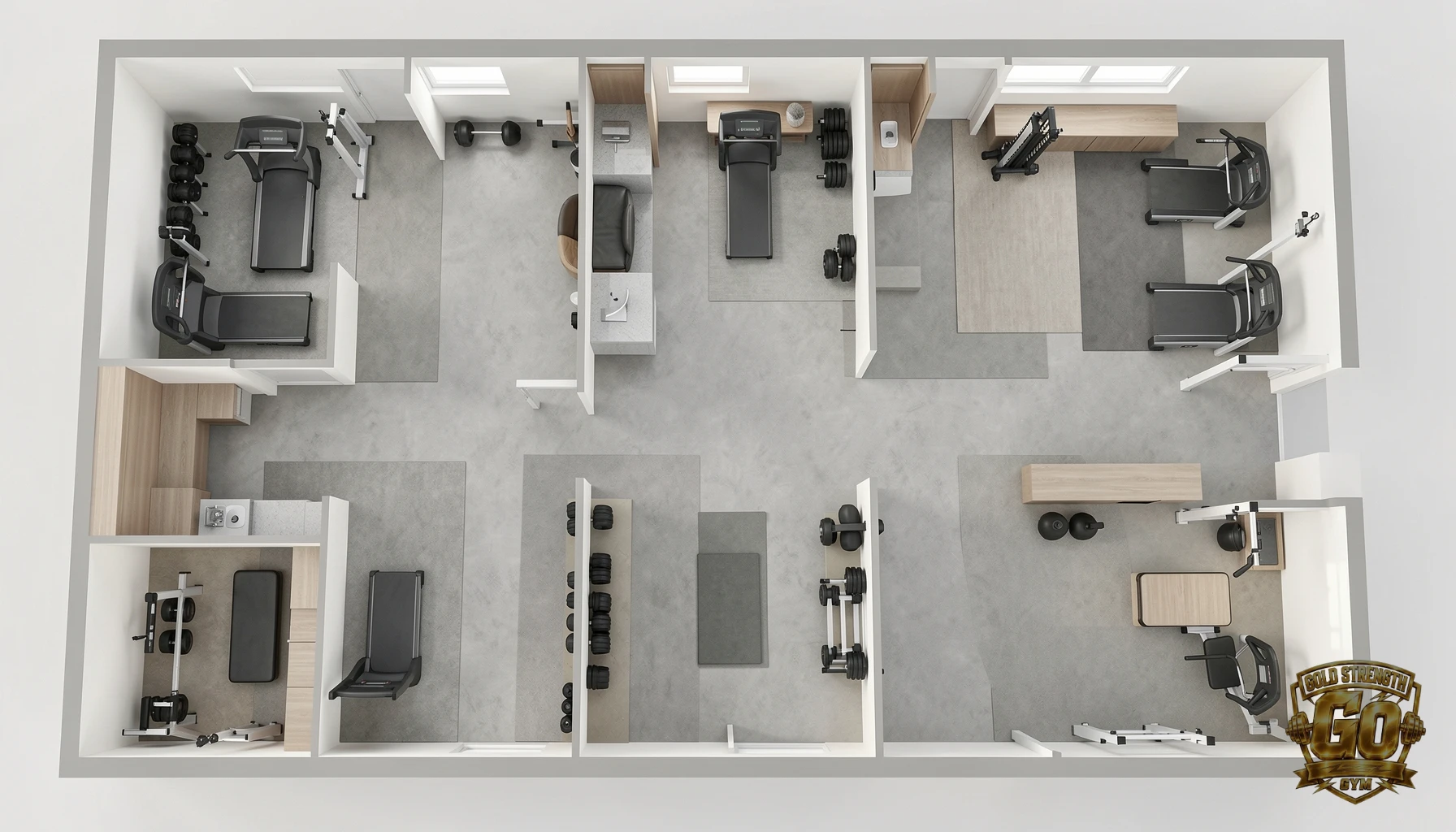 Chi phí mở phòng gym: Bình dân vs phòng gym 5 sao - 1. Thiết kế và mặt bằng: quy mô nào hợp với khu vực của bạn?