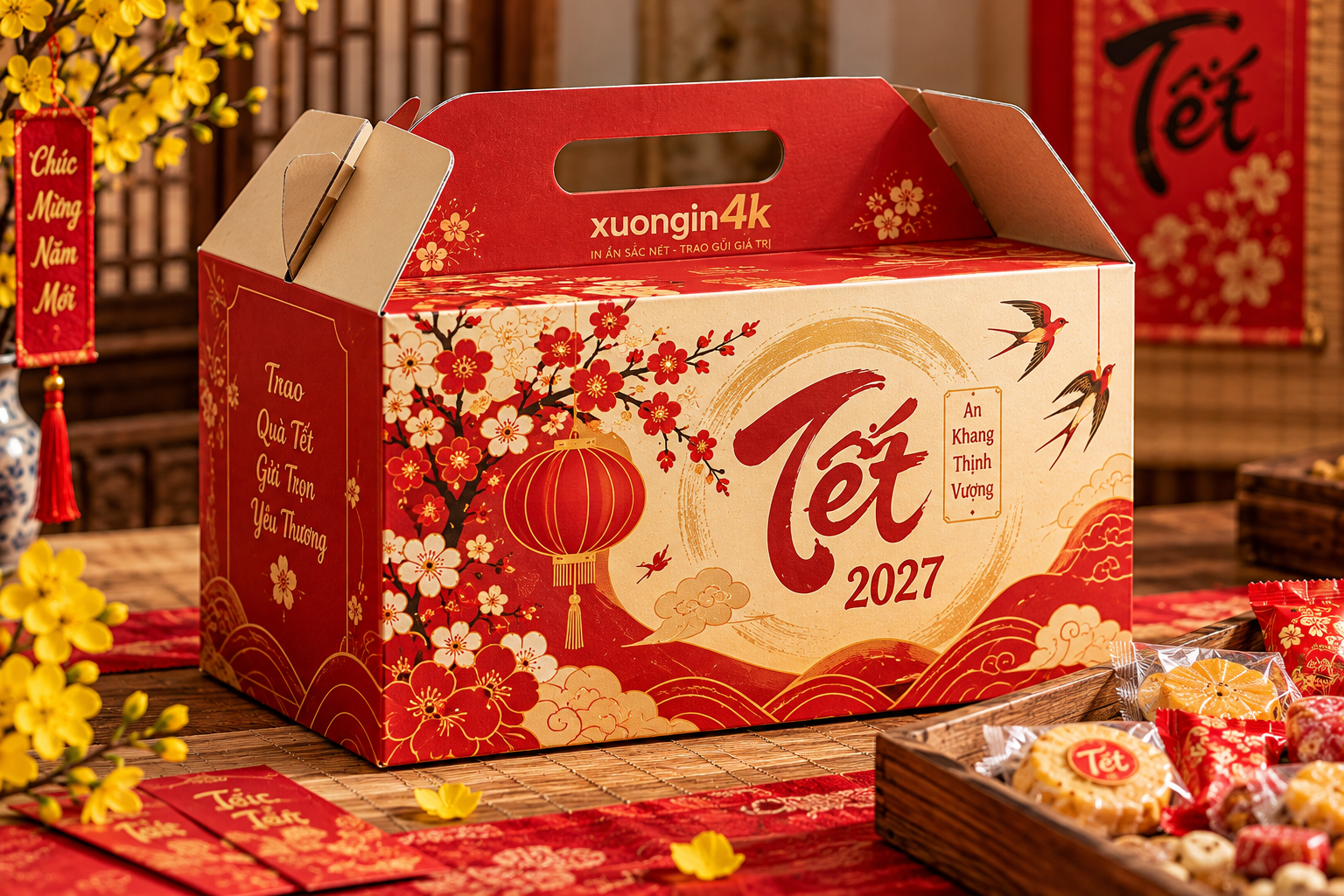 Mẫu hộp carton quà Tết in logo: chọn và sản xuất hiệu quả - mẫu hộp carton quà Tết in logo 3