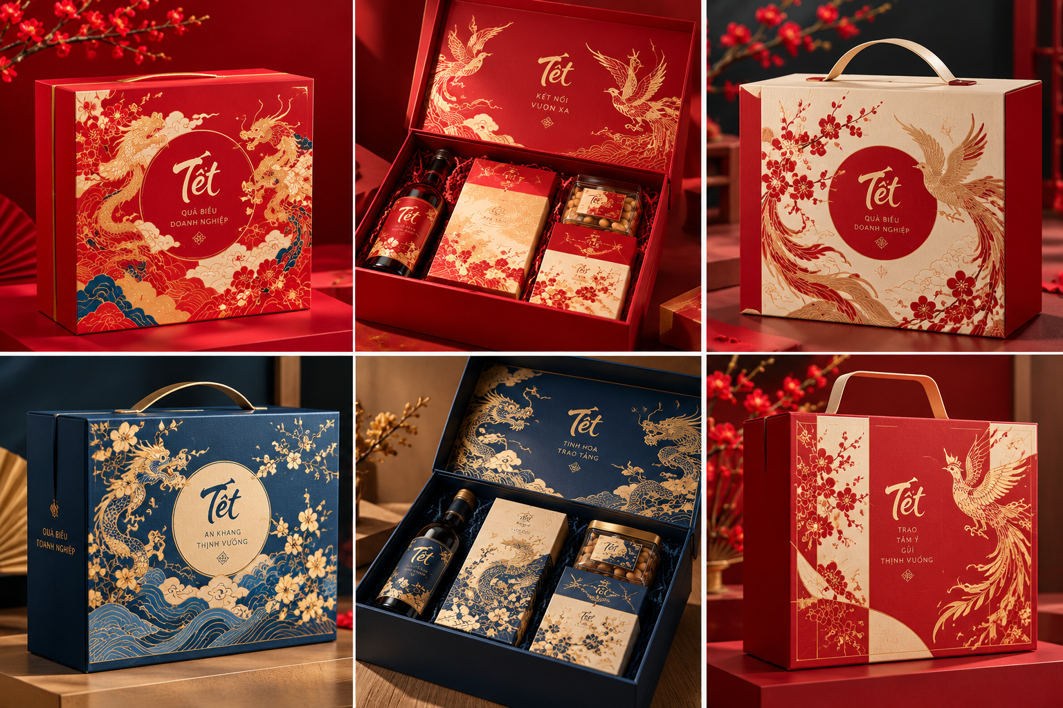 Mẫu hộp carton quà Tết giá rẻ: Chọn đúng chất liệu, kiểu dáng - Chọn cấu tạo nào và đặt in theo quy trình ra sao?