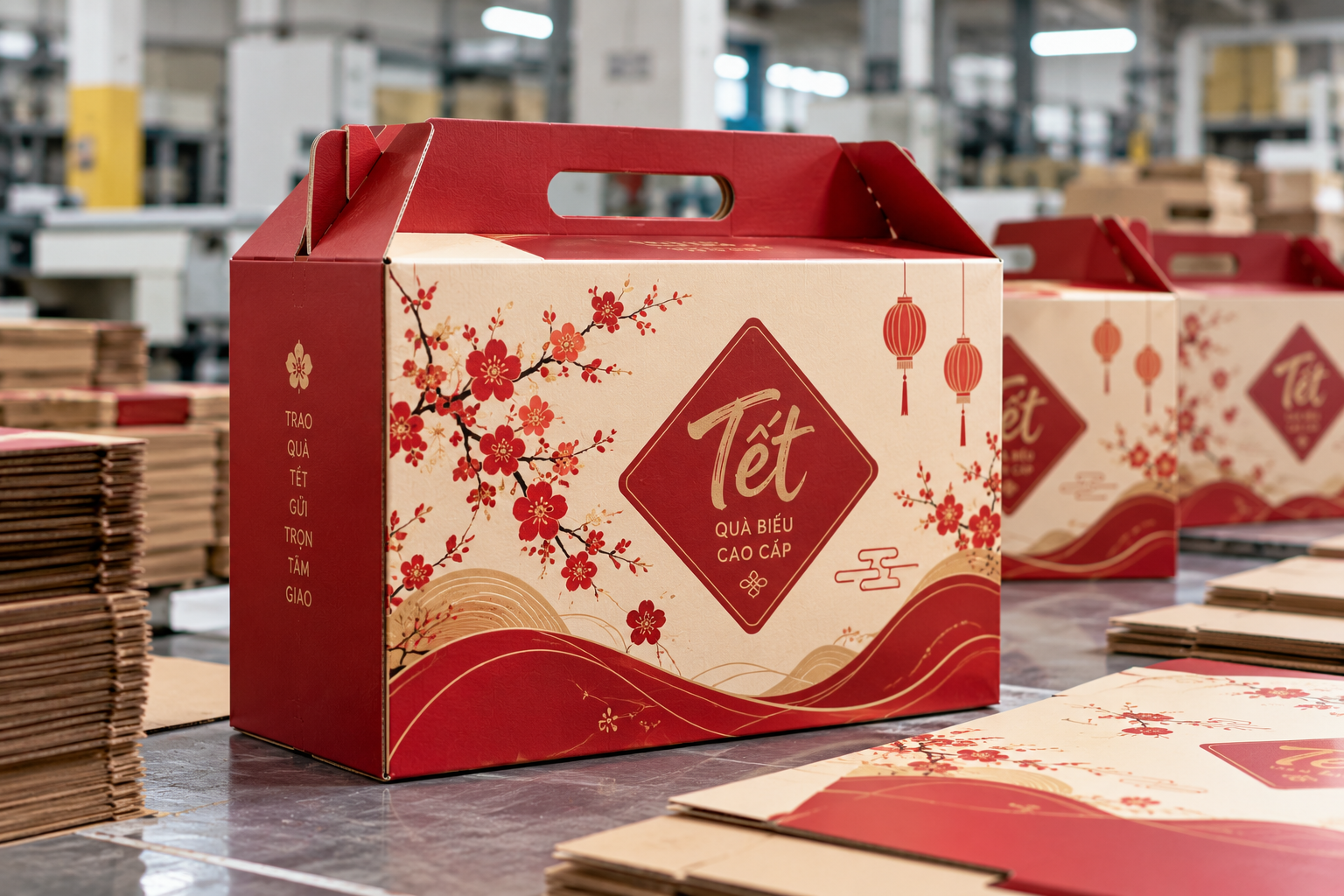 Mẫu hộp carton quà Tết giá rẻ: Chọn đúng chất liệu, kiểu dáng - Chuyên gia khuyến nghị gì khi chọn hộp cho mùa Tết 2026?