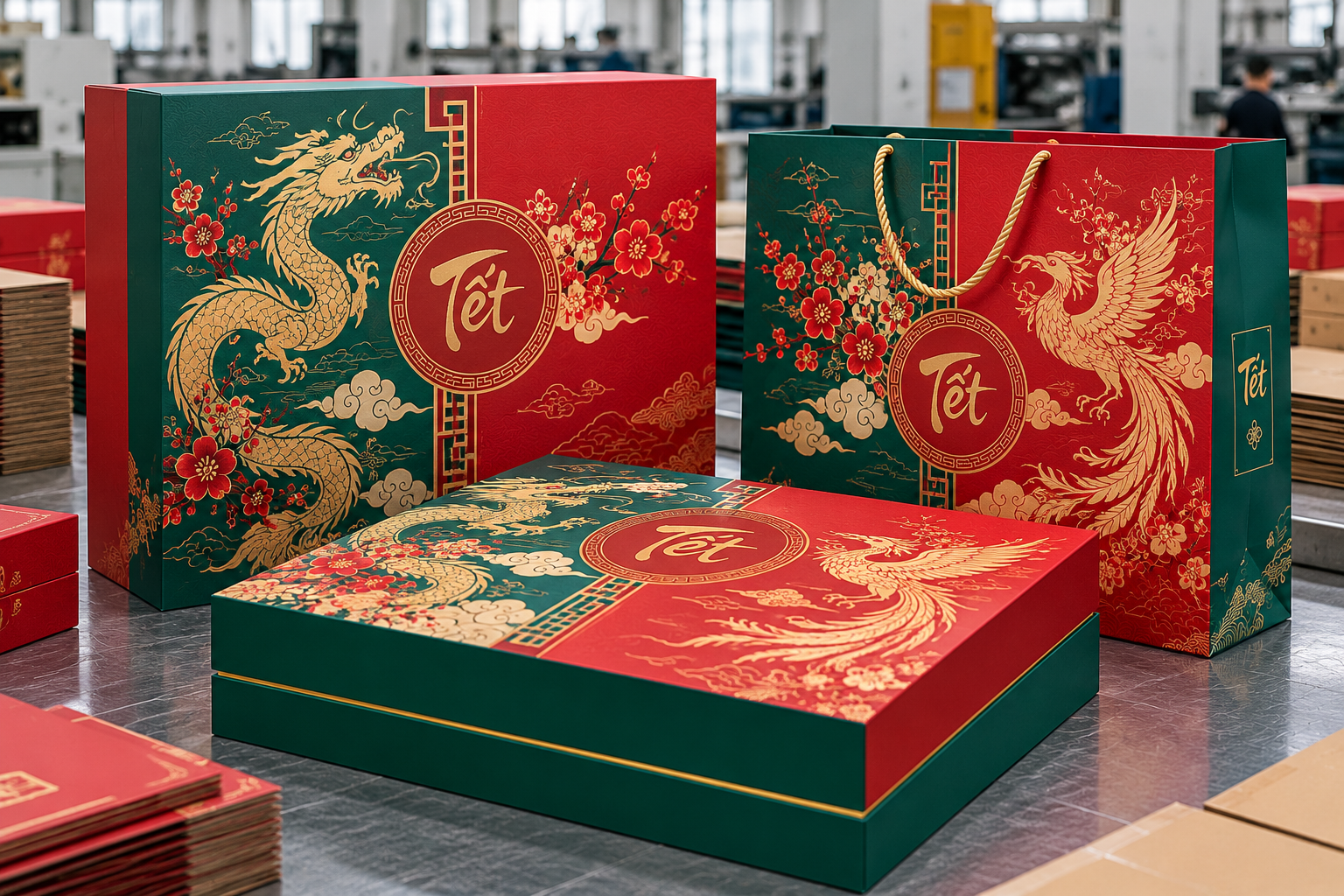 Mẫu hộp carton đựng quà Tết có quai xách: cách chọn phù hợp - Chọn cấu tạo và triển khai hộp như thế nào? Mẫu hộp carton đựng quà Tết có quai xách: cách chọn phù hợp - Chọn cấu tạo và triển khai hộp như thế nào?