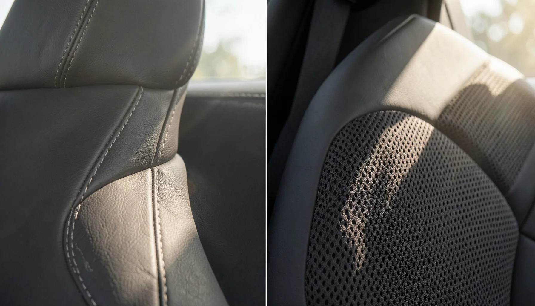Leather vs Mesh Car Seat Covers: Climate and Comfort - Leather vs Mesh Car Seat Covers: Core Differences