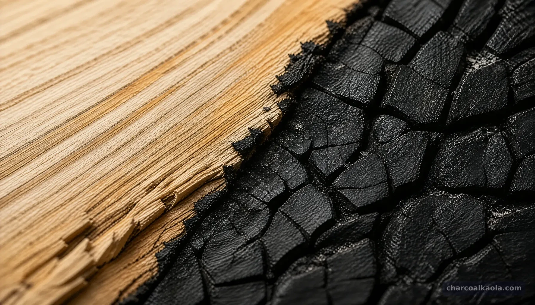 Illustrative charcoal supply-chain image 1; not evidence of a KAOLA facility or certification