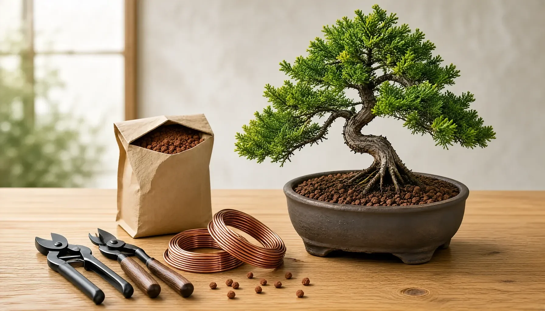 Kỹ thuật trồng bonsai nghệ thuật và bí quyết tạo dáng chuyên sâu - Chọn đất, chăm rễ và tạo dáng bonsai ra sao?